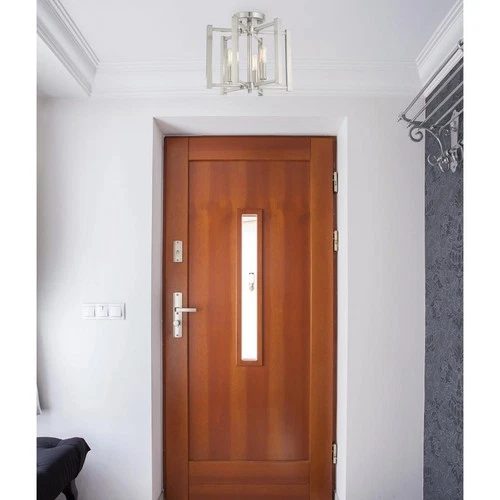 Savoy House Lighting 6-7702-3-SN Benson Semi-Flush Mount Satin Nickel - Picture 6 of 6