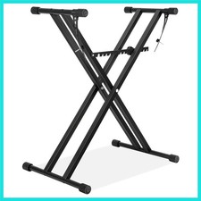 Double X Keyboard Stand - Adjustable Height 20.47-36.6 Inches, Adjustable Wid...