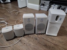 Altec Lansing Multimedia Subwoofer With 4 Speakers Acs45 Work Good