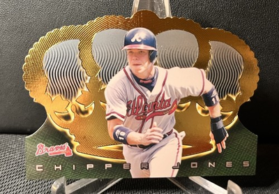 #ad Pacific 1999 Crown Royale Chipper Jones Braves Die Cut Card #12 $1.89