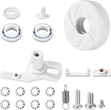 Pool Cleaner Idler Wheel Replacement Kit Part for Polaris 280 180, ABS Metal Whi
