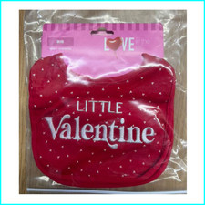 Baby Valentine Bib Red  Little Valentine  Love Theme Infant Feeding Bib