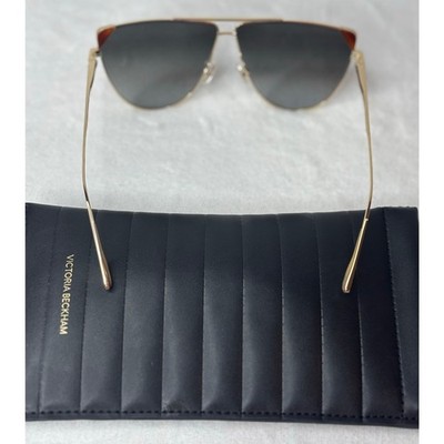 Victoria Beckham VB239S Gold Aviator Sunglasses - New | eBay display picture 1