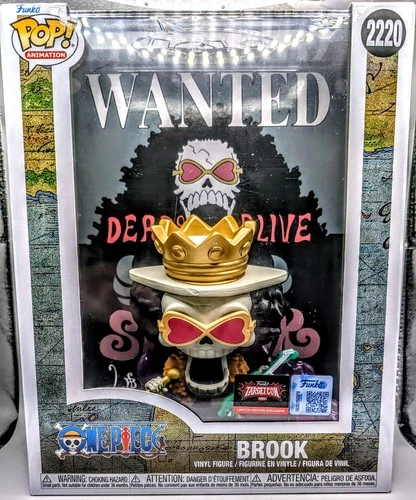 Funko POP! Animation: BROOK (Wanted Poster) #2220 TargetCon Exclusive IN HAND