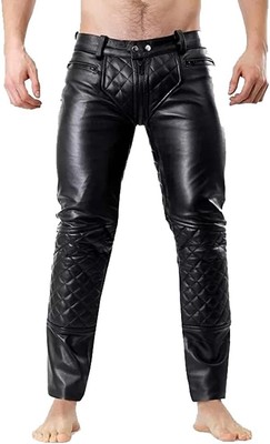 Men s Real Leather Pants   Biker | Punk | Kink | BLUF Breeches Style