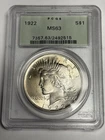 1922-P OGH PCGS MS63 Peace Silver Dollar (all original), U.S. Coin $1