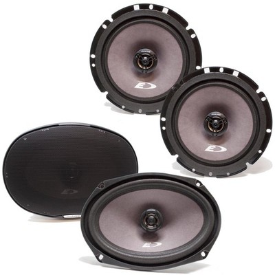 Alpine SXE-1726S 6.5'' Coax Speakers with Alpine SXE-6926S 6x9'' Coax Speakers