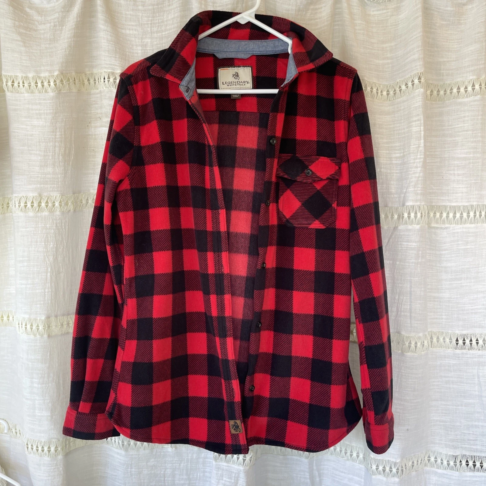 Legendary Whitetails Shirt Mens M Red Black Plaid Flannel Long Sleeve Outdoor
Opens in a new window
