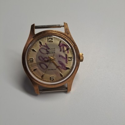 VINTAGE MECHANISCHE UHR RALCO 17 RUBIS ETA 1080 VERGOLDETES GEHÄUSE 10 MIKRON
