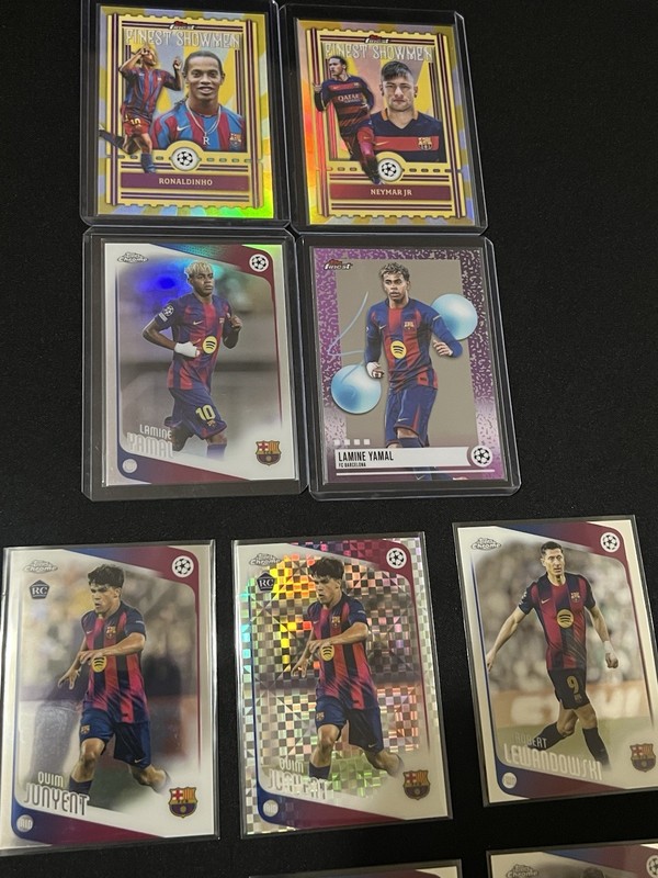 2025-26 Topps Chrome FC Barcelona Card Lot Lamine Yamal RC Cubarsi Gavi + Insert