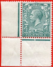 SG. 380 variety N23 ( UNLISTED). 4d VERY Pale Grey Green. A fine mounted  B68216