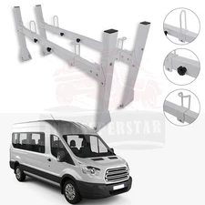 2 PCS Crossbar Van 2 bar Ladder Roof Rack Steel Rack Fast ship For Chevy Express