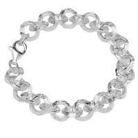 Armband 925 Sterling Silber 23Cm Erbskette Herren Designer Armbandkette Exquisit
