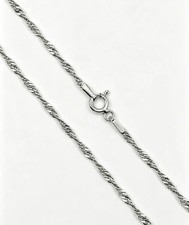 Singapurkette 925 Silber rhodiniert 1,8mm Breite 42cm, 45cm, 50cm neu