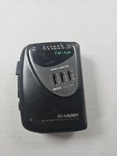 Sharp Walkman Cassette Player AM FM JC196 Graphic Equalizer Tested Working