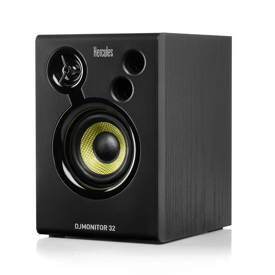 Hercules DJMonitor32 Lautsprecher 2 x 15 Watt RMS Aktive Monitor Black Schwarz - Bild 4 von 4