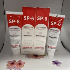 2 Pack -SP-6 Probiotic Whitening Toothpaste Oral Health NEW 140 g Each
