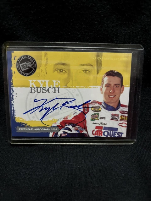 2005 Press Pass - Autographs Kyle Busch Auto NASCAR Nextel Cup Series