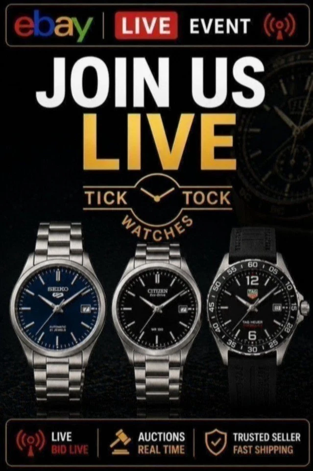 Friday Lunch Watches - Auction Starts & Buy It Now!