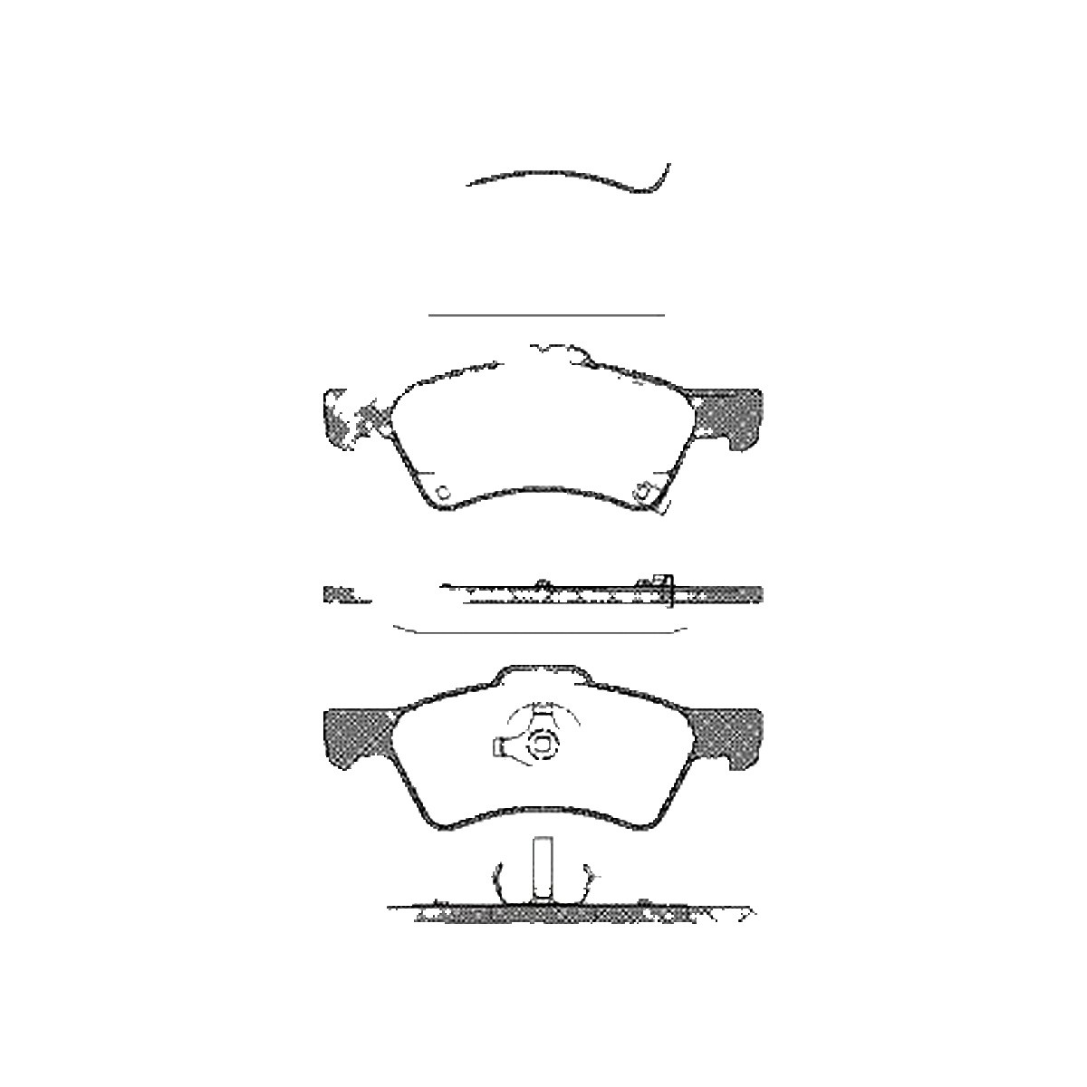 Triscan Bremsbelagsatz, Scheibenbremse [Hersteller-Nr. 811080535] für Dodge, Chrysler - Bild 2