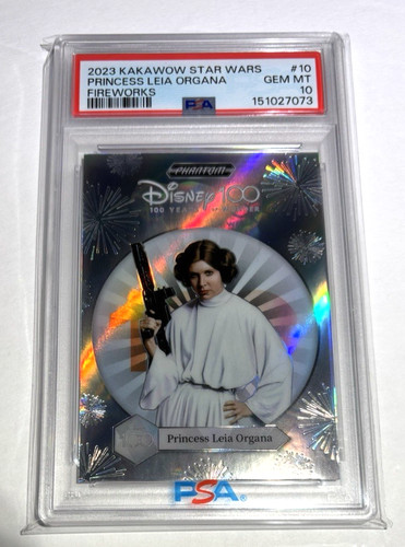 Princess Leia Organa [Fireworks] #10 Star Wars 2023 Kakawow Phantom Disney 100 card