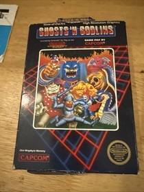 Ghosts 'n Goblins Hangtab for NES Nintendo W Box And Manual