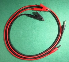 Simpson 260 40" aftermarket meter Test Leads 4mm Banana Plug & 1/2" jaw A-clips