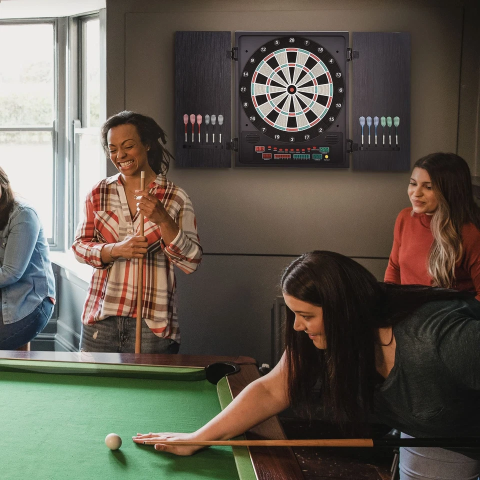 HOMCOM Bersaglio Freccette Elettronico con 6 Display Bersaglio Professionale con - Immagine 2 di 4