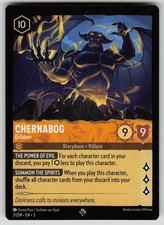 Chernabog - Evildoer Super Rare Into the Inklands 3/204 Disney Lorcana NM