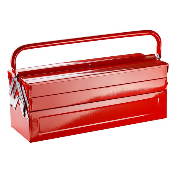 Werkzeugkoffer Werkzeugkiste Werkzeugkasten Werkzeugbox Werkstatt Metall 5 Tlg.-image