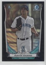 2014 Bowman Draft Chrome Black Wave Refractor Austin Cousino #CDP82 0a1