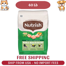 Rachael Ray Nutrish Real Chicken Veggies Recipe Dry Dog Food, 40lb bag