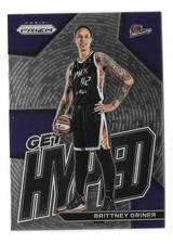 2023 PANINI PRIZM WNBA BASKETBALL #5 BRITTNEY GRINER GET HYPED INSERT,MERCURY