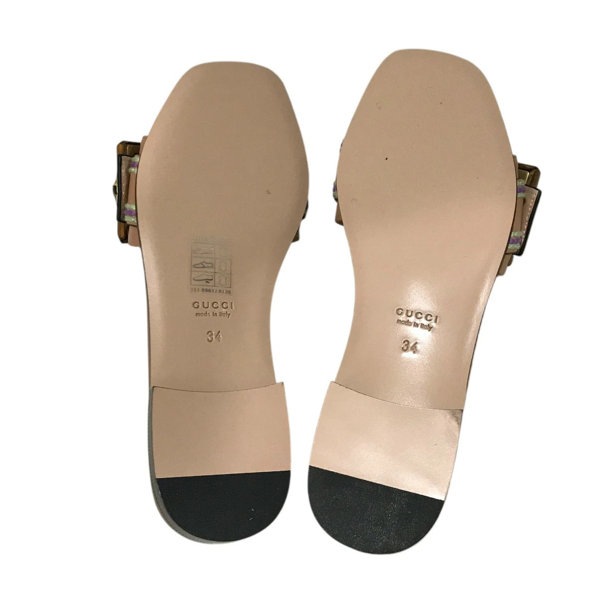 GUCCI Bamboo Buckle Sandals 723398 Pink Size: 34 thumbnail 6