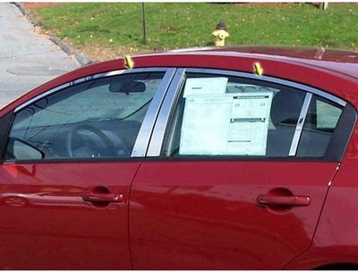 4pc. Luxury FX Stainless Steel Window Pkg (w/o Posts) for 07-12 Nissan Sentra 4D