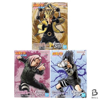 Naruto Shippuden Team 7 Figuren Lot 3 Naruto Sasuke Sakura Vibration Stars Japan