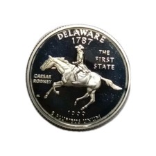 1999-S Delaware Silver Proof Cameo State Quarter