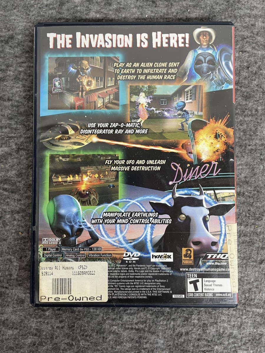 PS2  DC ソフト　まとめ Destroy All Humans PlayStation 2 PS2 Greatest Hits Complete CIB