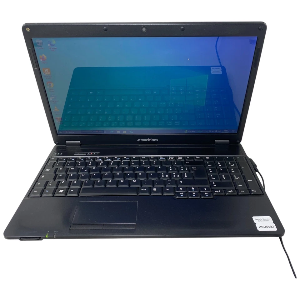 PC Portatile Notebook Usato 15.6” eMachines E728 Dual Core 8Gb Ram 128Gb SSD W10 - Immagine 2 di 4