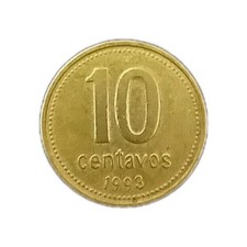 1993 Collectible Argentine Peso 10 Centavos