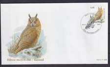 Belgium 2007 Fauna, Birds, Owls, Andre Buzin - FDC