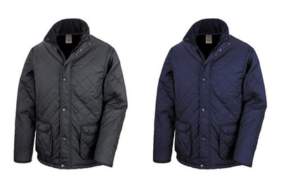 RESULT Steppjacke Herren Cordkragen Gefüttert Stepp Jacke XS-3XL R195X NEU