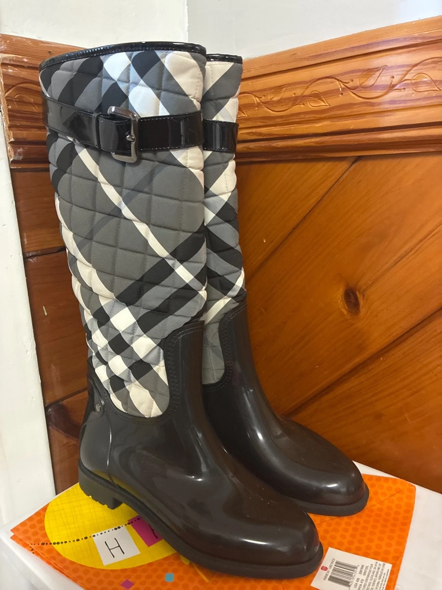 Burberry Black Rubber Boots for Women for sale | eBay