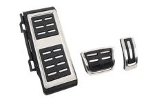 ECS - Brushed Stainless Pedal Set w/ Dead Pedal - Automatic/DSG - 017100BRP03A01