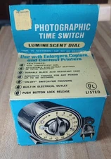 Vintage Mark-Time Photographic Time Switch With Luminescent Dial