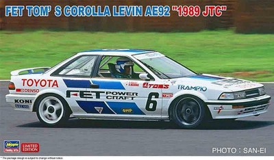 Hasegawa  20545 1/24 FET Toms Corolla Levin AE92, 1989 JTC