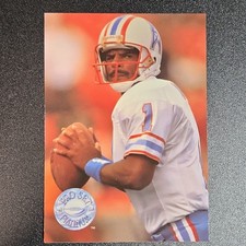 1991 Pro Set Platinum - Warren Moon #138 Houston Oilers Platinum Performance