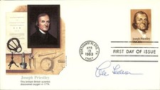LEON LEDERMAN - FIRST DAY COVER SIGNED