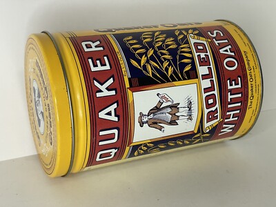 Quaker Rolled White Oats The Quaker Oats Company Tin 1984 Limited