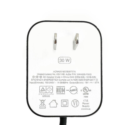 Genuine Amazon AC Power Adapter Supply Charger 30W for Echo 3rd Gen Echo Plus